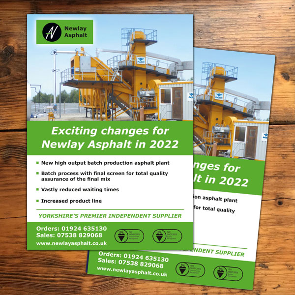 Newlay Asphalt - A5 Flyer